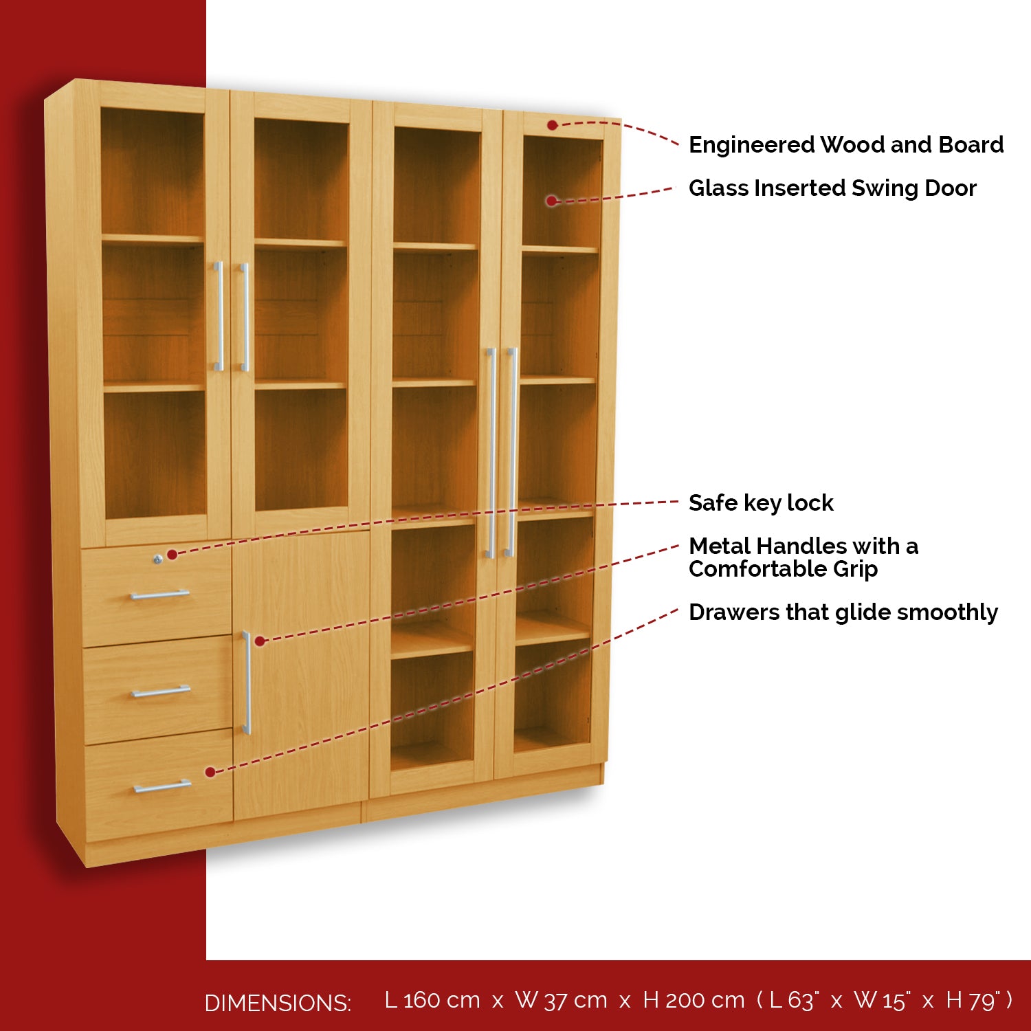 Furnituremart Darra Series display shelving