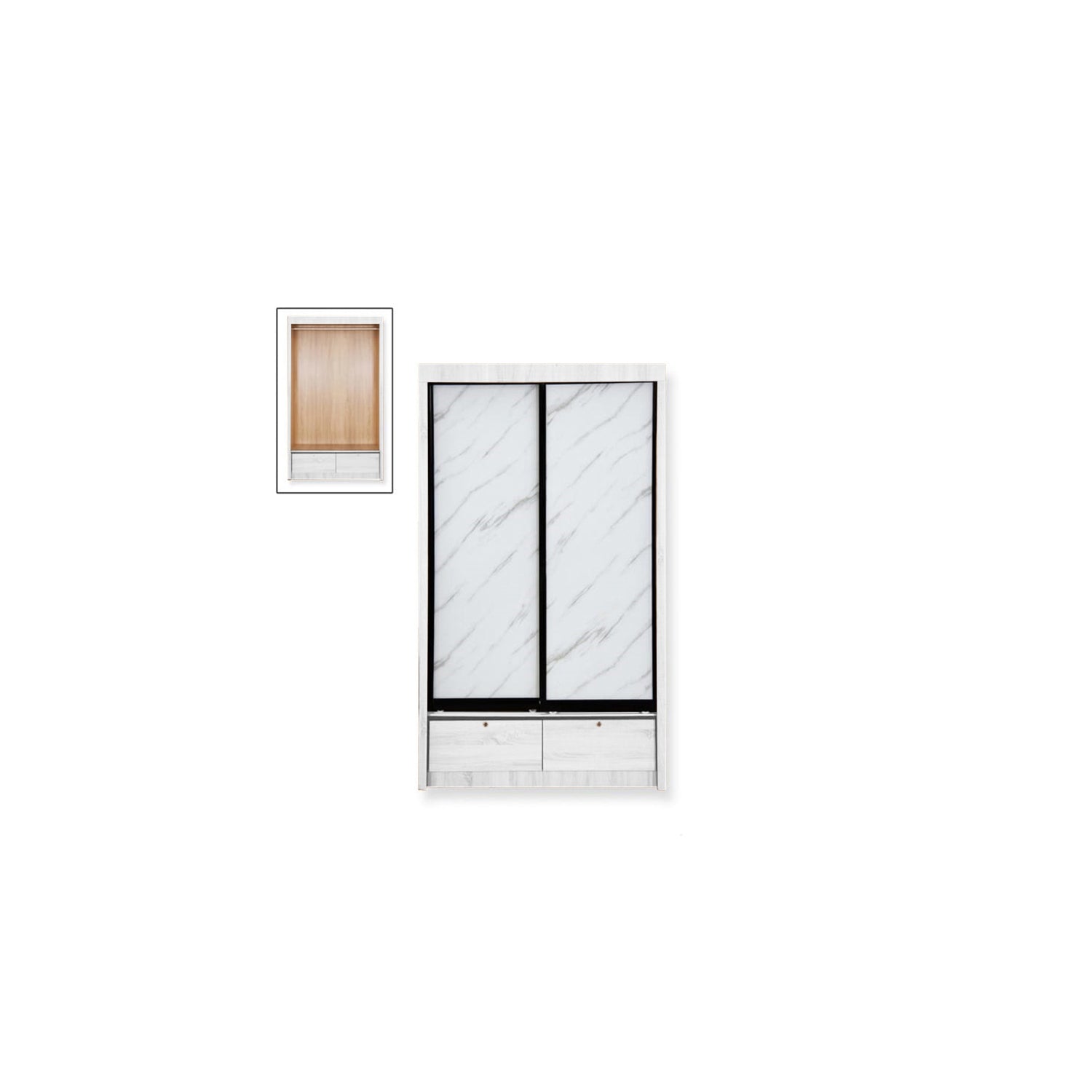 Serenity Bedroom Set In White w/ Mattress Option