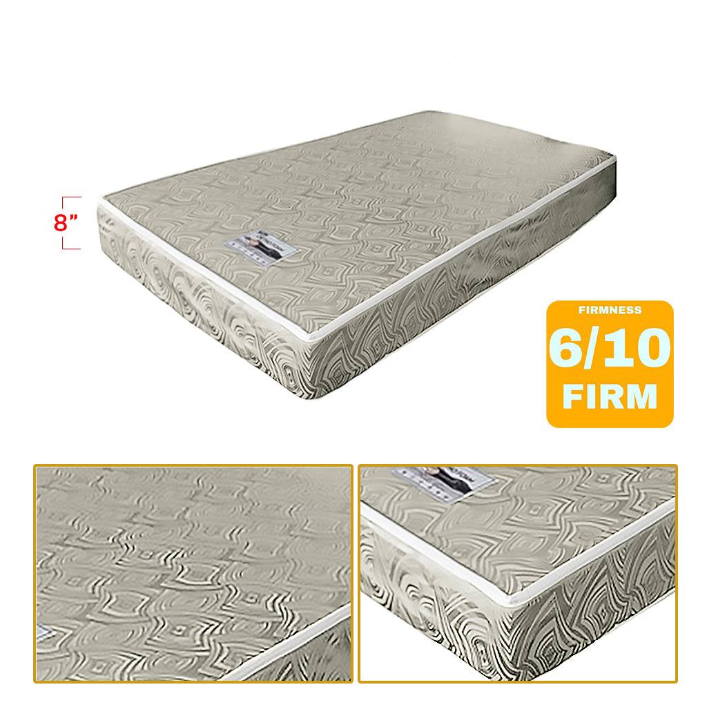 Ortho Foam HD Foam Mattress Grey In 4"/6"/8" Thickness