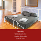 Sabel Queen Size Metal Bed Frame with Optional Mattress Add On