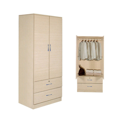 Image of Rinie Series 1 Wardrobe 2-Door with Drawers