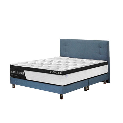Image of Azia Series Fabric Divan Bed Frame With 4-inch Chrome Legs In Single, Super Single, Queen, And King Size-Bed Frame-Furnituremart.sg