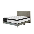 Azia Series Fabric Divan Bed Frame With 4-inch Chrome Legs In Single, Super Single, Queen, And King Size-Bed Frame-Furnituremart.sg