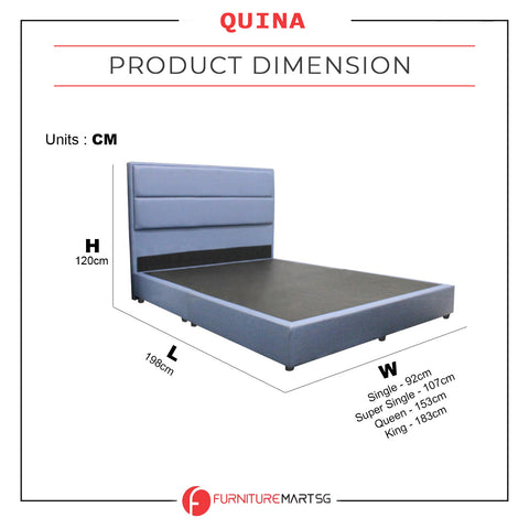 Quina Series 1 Woven Fabric Divan Bed Frame  - All Sizes Available