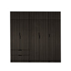 Lacey Series 1 Customizable Modular Wardrobe up to 10-Door in Brown Colour
