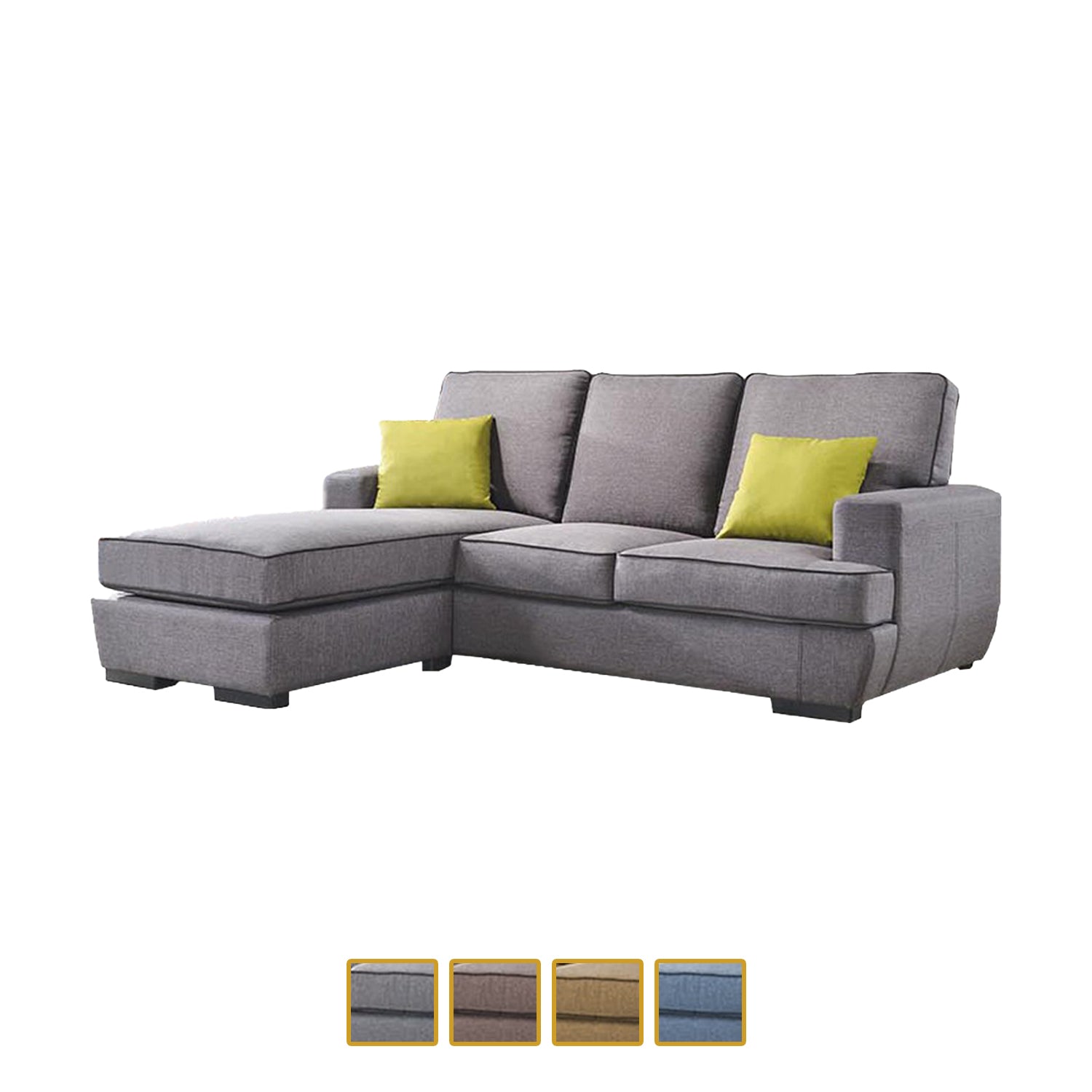 Aniyah 1/2/3 Seater Fabric Sofa Set In 4 Colors-Furnituremart.sg