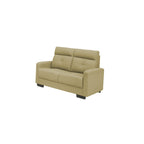 Aubrie 2/3 Seater Half Genuine Cowhide Leather Sofa in 6 Colours-Recliner Sofa/ Armchair-Furnituremart.sg