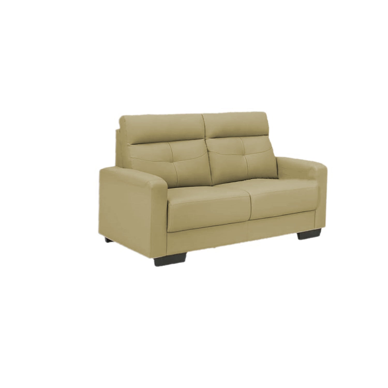 Aubrie 2/3 Seater Half Genuine Cowhide Leather Sofa in 6 Colours-Recliner Sofa/ Armchair-Furnituremart.sg