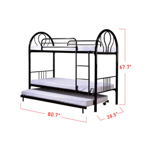 Furnituremart Aurora Series double deck steel bed frame
