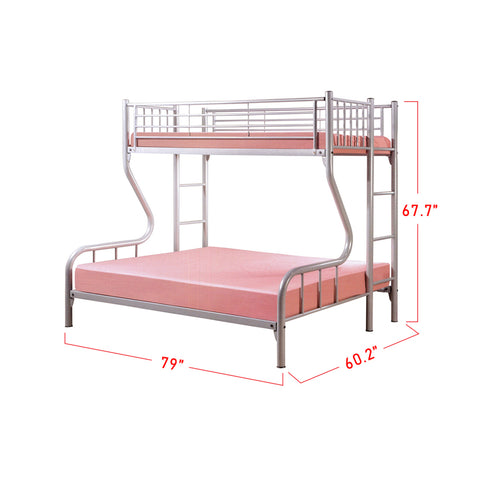 Image of Furnituremart Aurora Series steel bed frame double deck