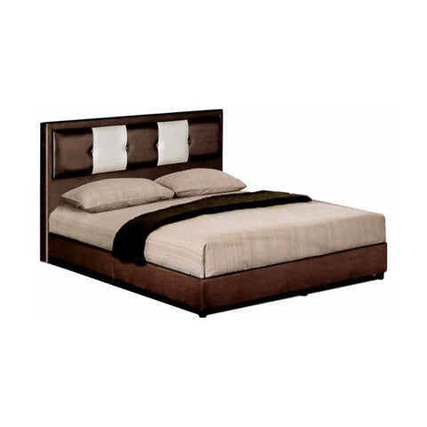 Image of  Furnituremart Avis wooden bed with storage