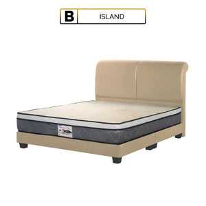 Shivom B Series Leather Divan Bed Frame In Single, Super Single, Queen, and King Size