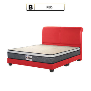 Shivom B Series Leather Divan Bed Frame In Single, Super Single, Queen, and King Size