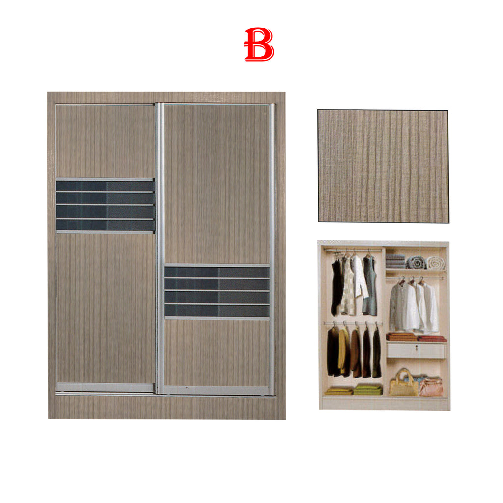 Fuego Series 2 5FT 2-Door Sliding Door Wardrobe Models Mirror