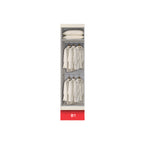 Vergel Glass Sliding Bedroom Modular Wardrobe In White Wash, Brown, and Black-Wardrobe-Furnituremart.sg