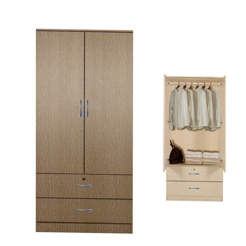 Image of Rinie Series 2 Wardrobe 2-Door with Drawers