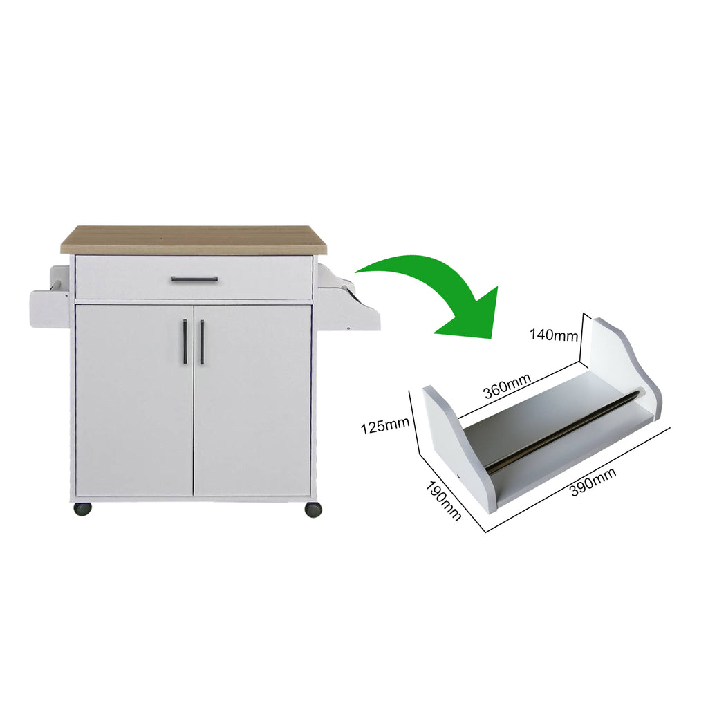Kiriko Series 2 Low Kitchen Cabinet In White Colour
