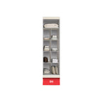 Vergel Glass Sliding Bedroom Modular Wardrobe In White Wash, Brown, and Black-Wardrobe-Furnituremart.sg