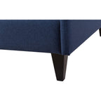 Edgar Daybed In Dark Sapphire Blue Velvet Or Faux Leather In Camel Colour w/ Mattress Add On