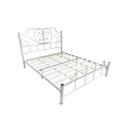 Sabel Queen Size Metal Bed Frame with Mattress-Bed Frame-Furnituremart.sg