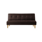 Sofia 6 Feet Leather Sofa Bed In 4 Colours