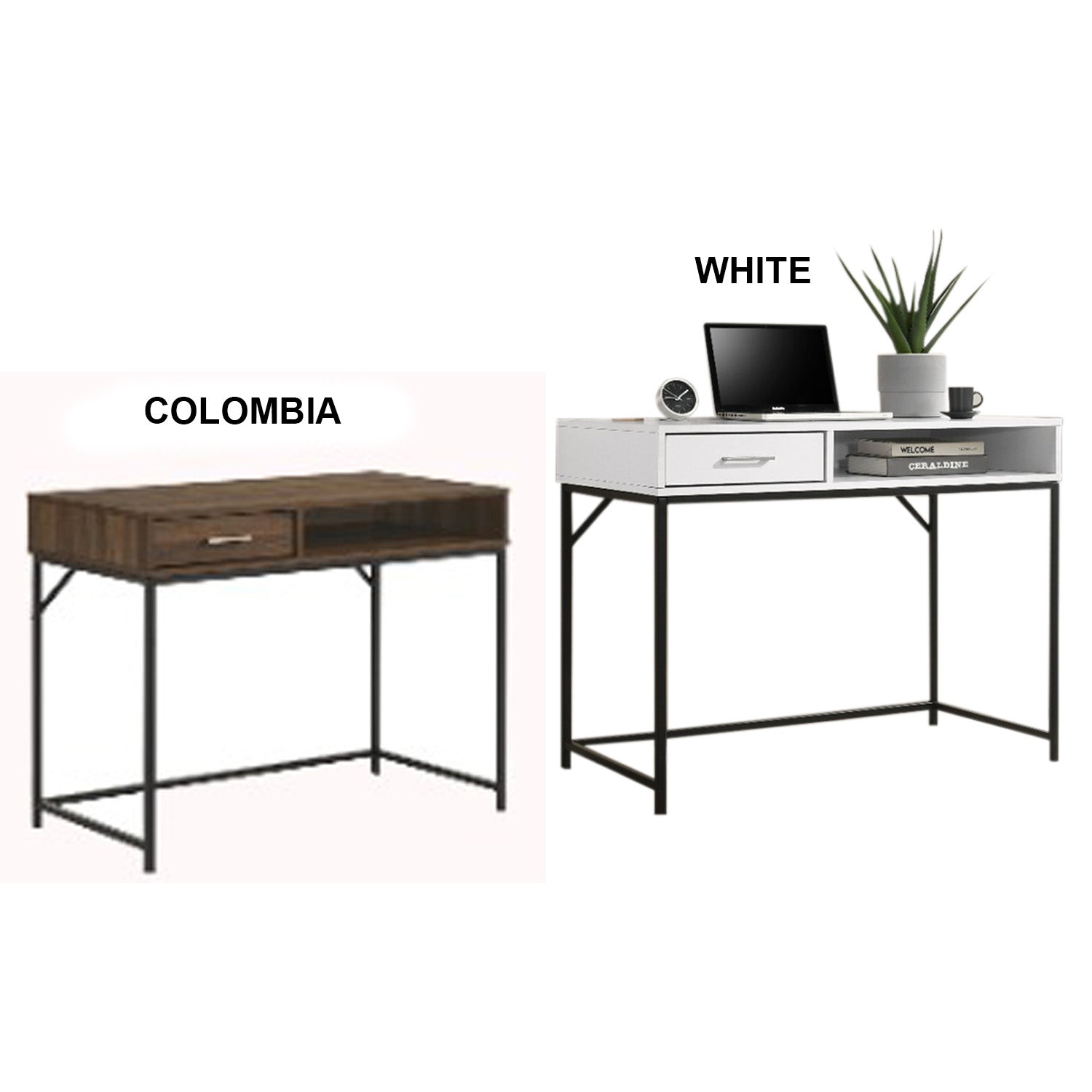 Metis Series 2 Writing Table Series Wooden Study Desk/Computer Table