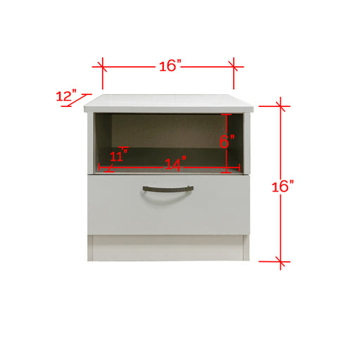 Image of Furnituremart Barn Series drawer side table