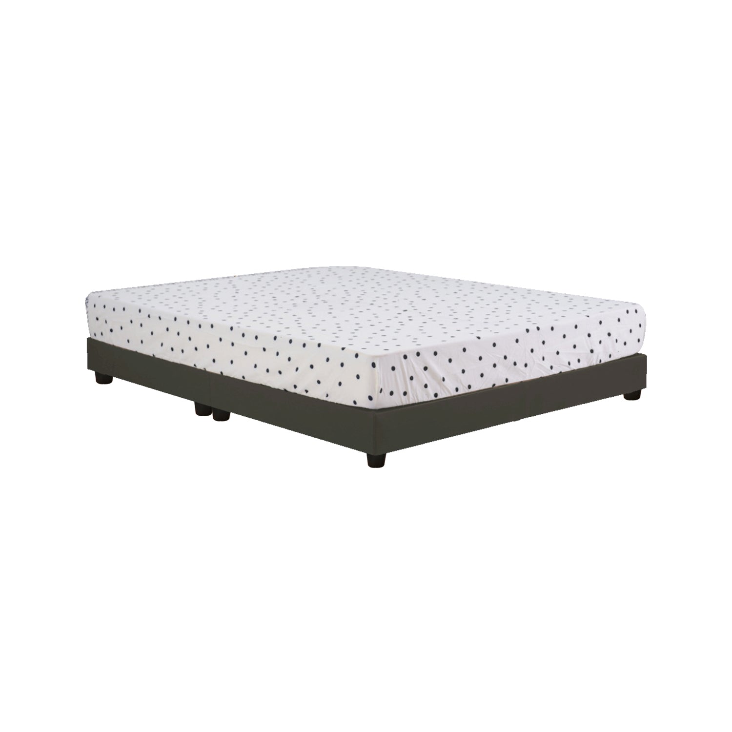 Basic Series Leather Divan Bed Frame In Single, Super Single, Queen and King Size-Bed Frame-Furnituremart.sg