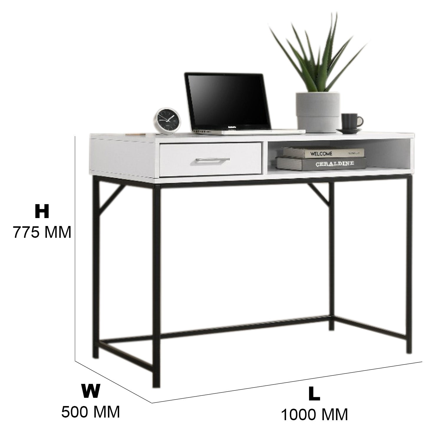 Metis Series 2 Writing Table Series Wooden Study Desk/Computer Table