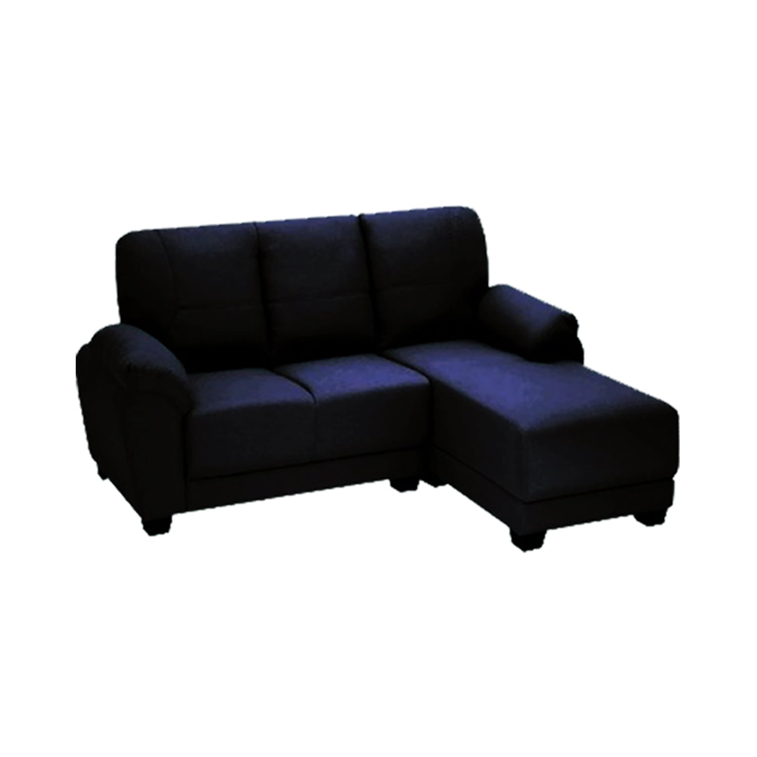 Candy 3 Seater Leather/ Fabric L-Shape Sofa In 6 Colours-Furnituremart.sg