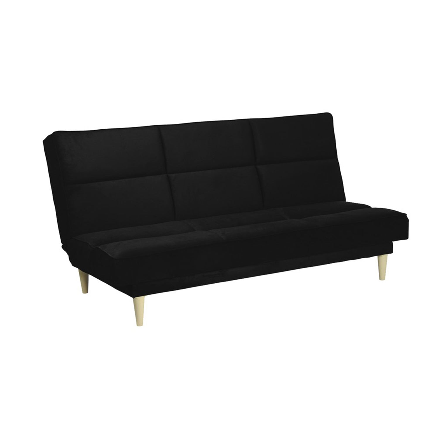 Sisoko 3 Seater Leather/ Fabric Sofa Bed In 8 Colours-Furnituremart.sg