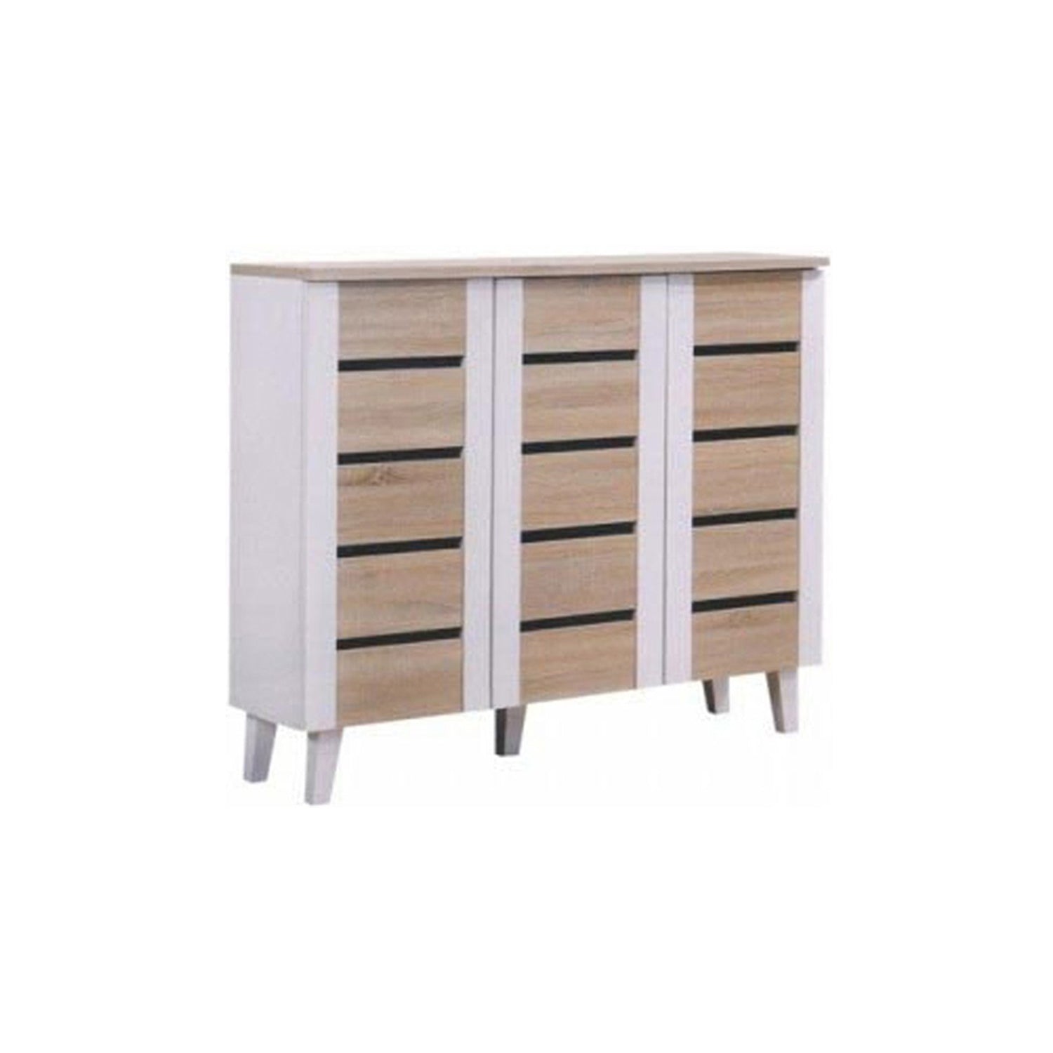 Blair 3 Door shoe rack white