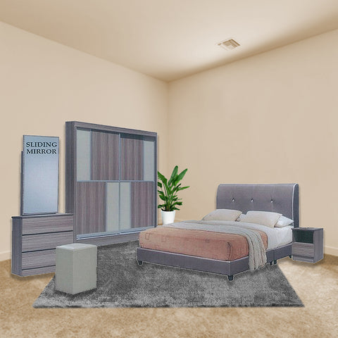 Image of Furnituremart Busan 4 Piece Furniture Bedroom Set
