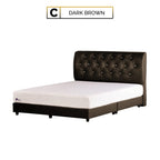 Shivom C Series Leather Divan Bed Frame In Single, Super Single, Queen, and King Size