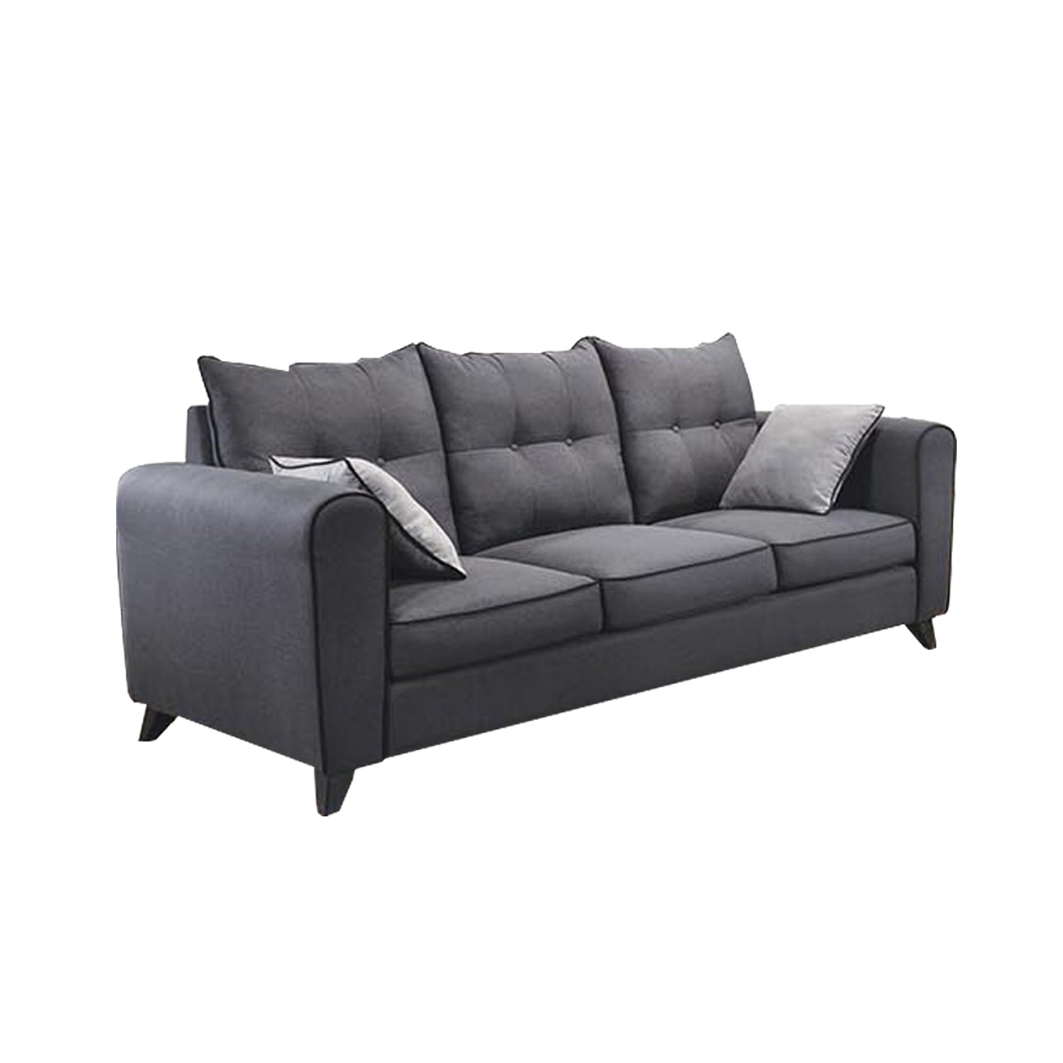 Dixie Series Fabric 1/2/3-Seater L-Shaped Sofa Set with Chaise in 5 Colours