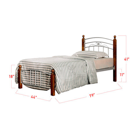 Image of Furnituremart Camila Series metal platform bed frame