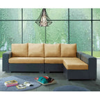Camlann 4 Seater Sofa With Chaise Set In 6 Colours-Sofa-Furnituremart.sg