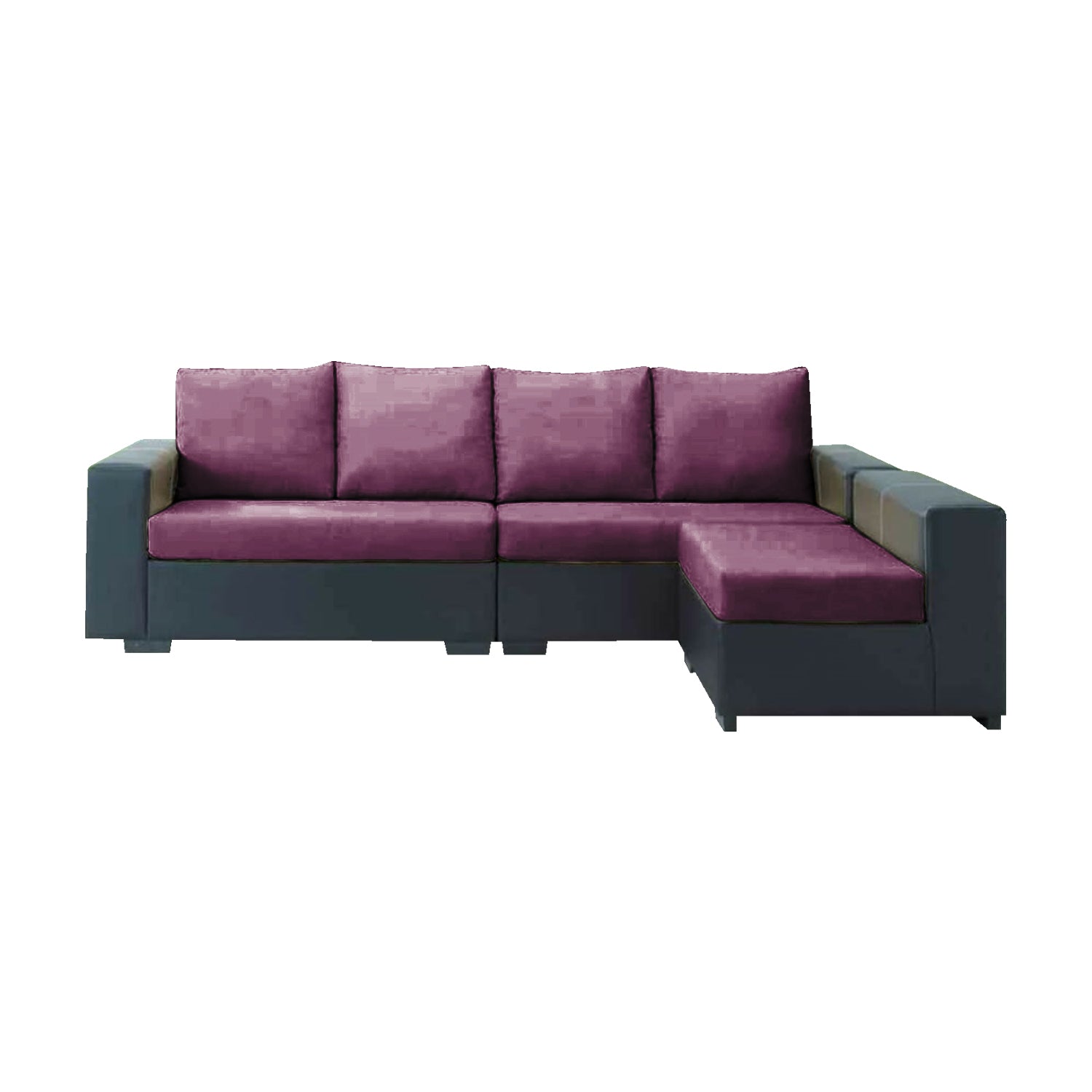 Camlann 4 Seater Sofa With Chaise Set In 6 Colours-Sofa-Furnituremart.sg