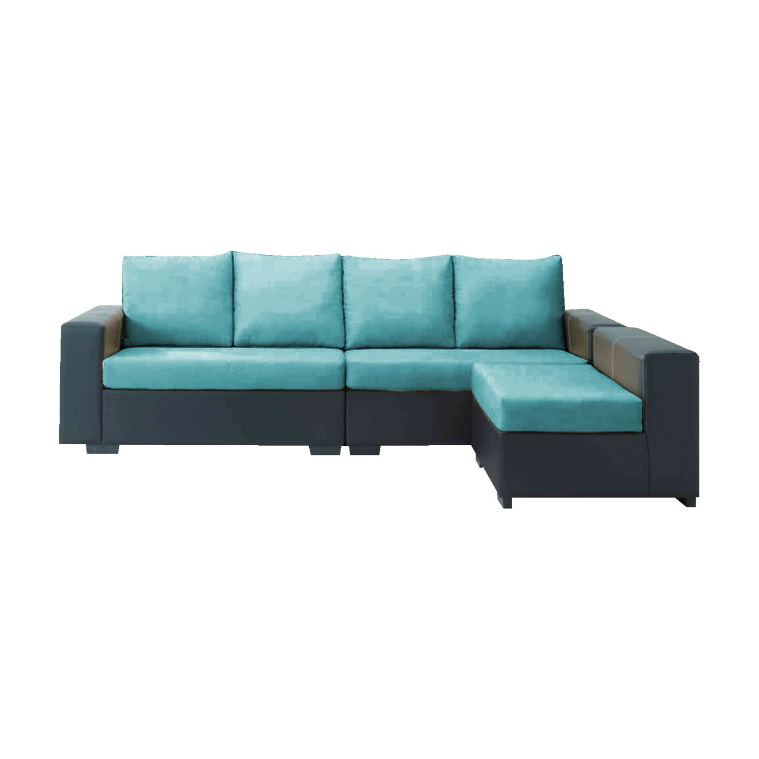 Camlann 4 Seater Sofa With Chaise Set In 6 Colours-Sofa-Furnituremart.sg