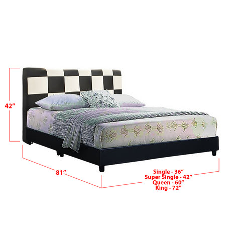 Image of Furnituremart Carey leather bedframe