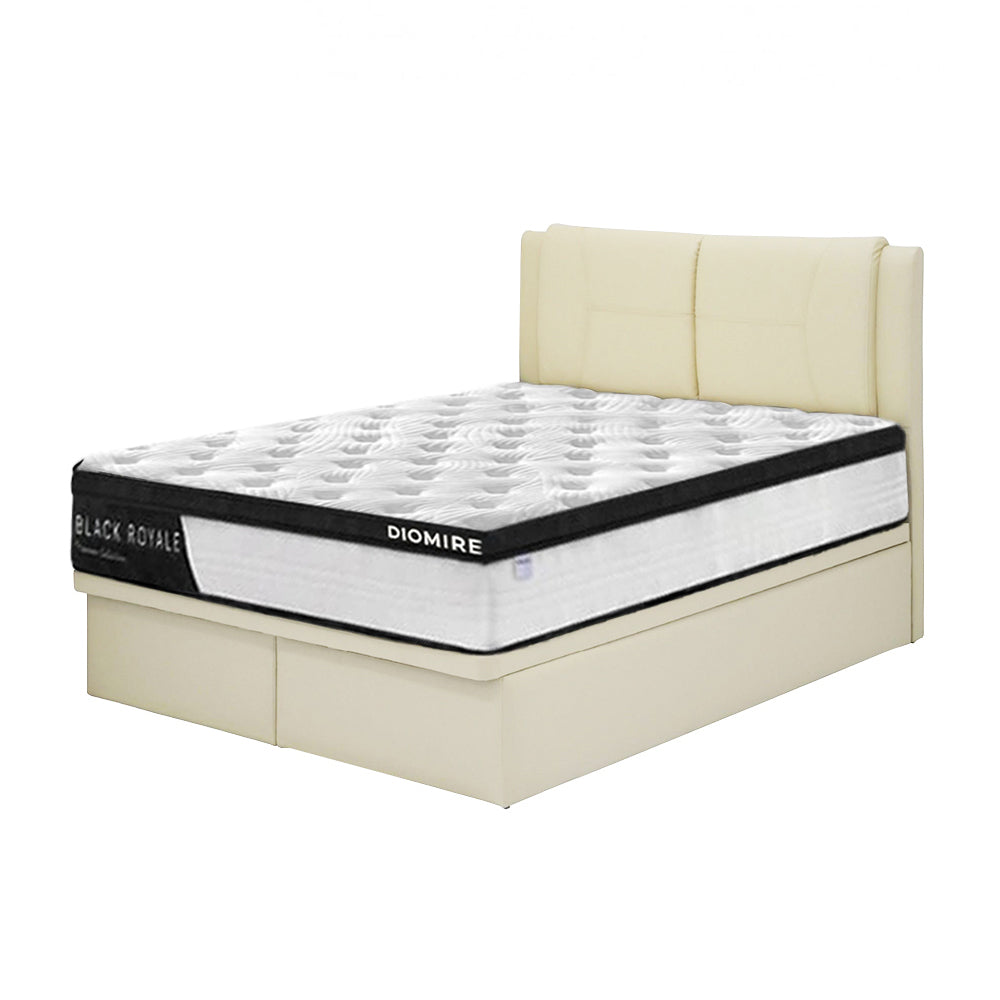 Celtic Leather Storage Bed Frame In Single, Super Single, Queen, and King Size-Bed Frame-Furnituremart.sg