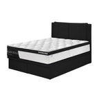 Celtic Leather Storage Bed Frame In Single, Super Single, Queen, and King Size-Bed Frame-Furnituremart.sg