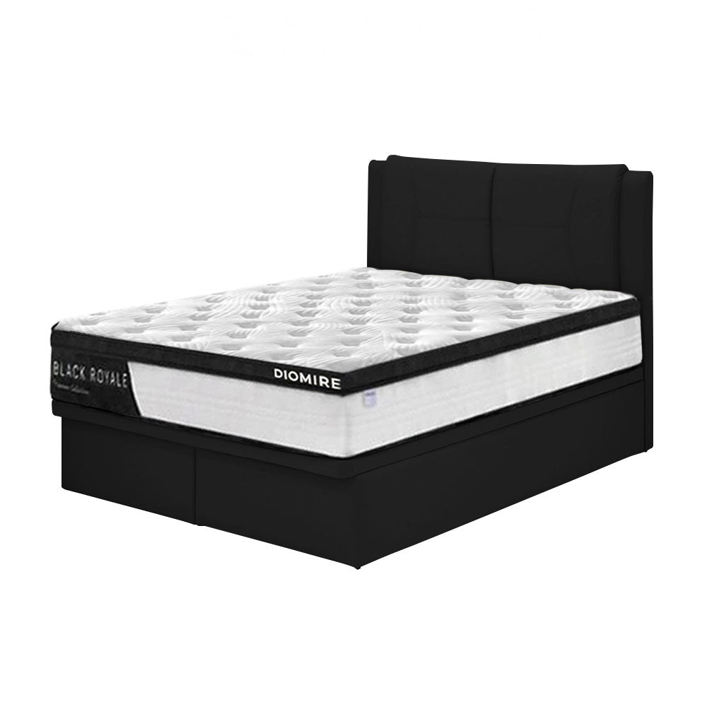 Celtic Leather Storage Bed Frame In Single, Super Single, Queen, and King Size-Bed Frame-Furnituremart.sg
