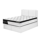 Celtic Leather Storage Bed Frame In Single, Super Single, Queen, and King Size-Bed Frame-Furnituremart.sg