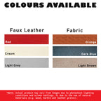 Lindon 2 Seater Fabric / Faux Leather Sofa With Stool In 6 Colours