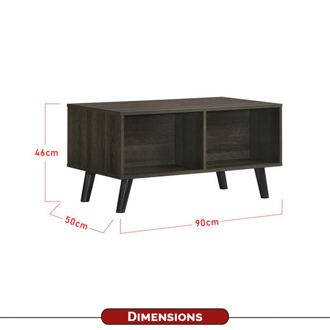 Image of Connar Coffee Table In Brown and Walnut