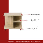Carson Mobile Rack/Laptop Table/ Side Table With Castors - Self Assembly