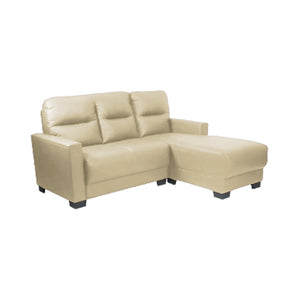 Alison 3 Seater Leather L- Shape Sofa 5 Colours-Furnituremart.sg