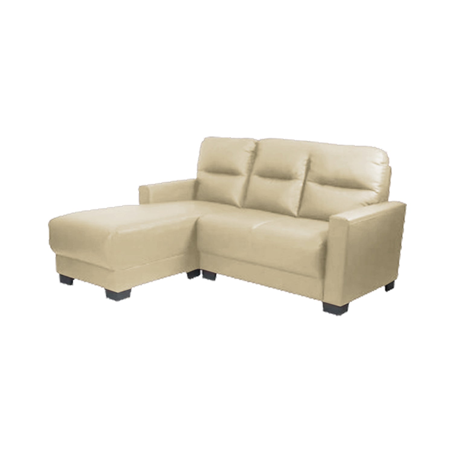 Alison 3 Seater Leather L- Shape Sofa 5 Colours-Furnituremart.sg