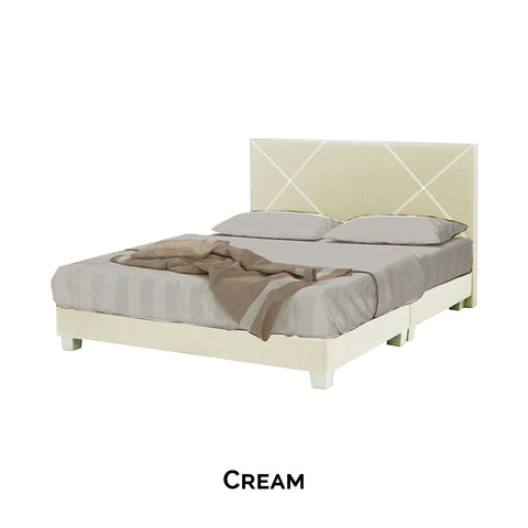 Image of Sabrina Bed Frame + 6 inch HD Foam Mattress In Single, Super Single, Queen, and King Size-Bedframe + Mattress-Furnituremart.sg